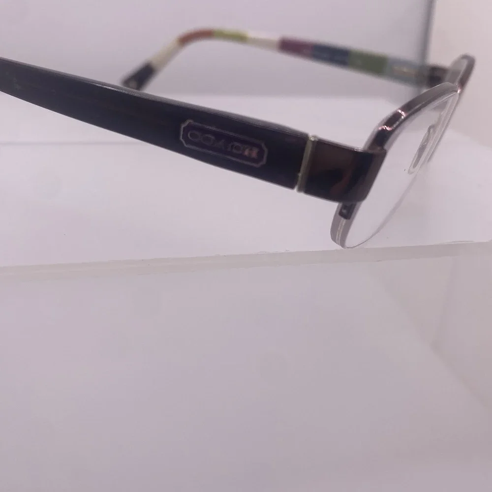 Coach Eyeglasses Women FRAME ONLY HC5004 Bettie Half Rim 51-16-135 Purple 880